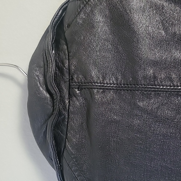 Free people vegan leather jacket with buckles and snaps - Picture 7 of 13